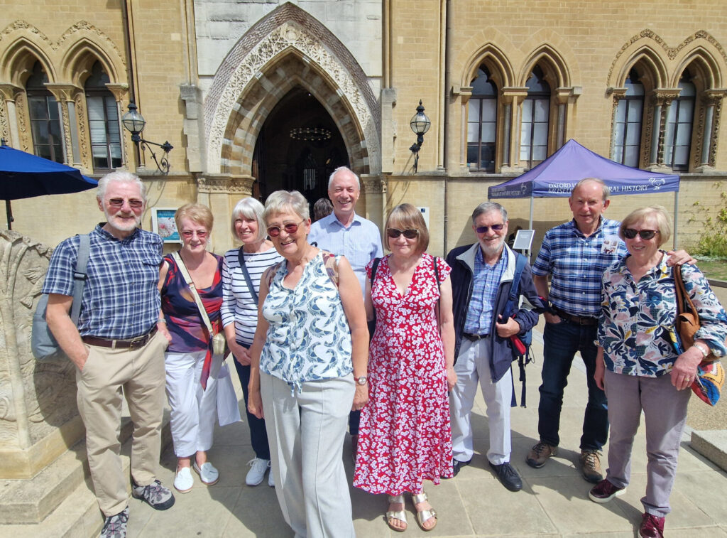 Science Group members outside the Natural History Museum in Oxford