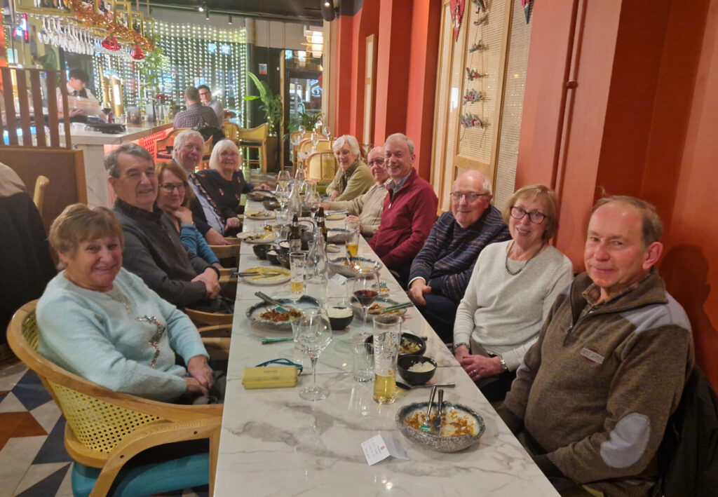 International Dining group members enjoying a Thai meal at the Sabai Sabai restaurant in Solihull