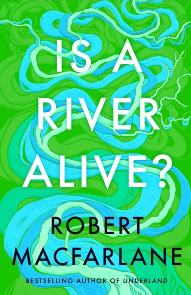 Front cover with title on green and blue background